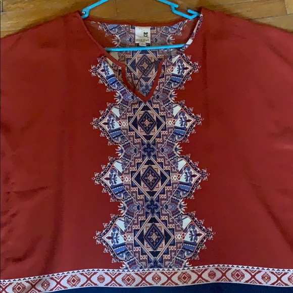 Pink owl Aztec Top - Picture 2 of 9